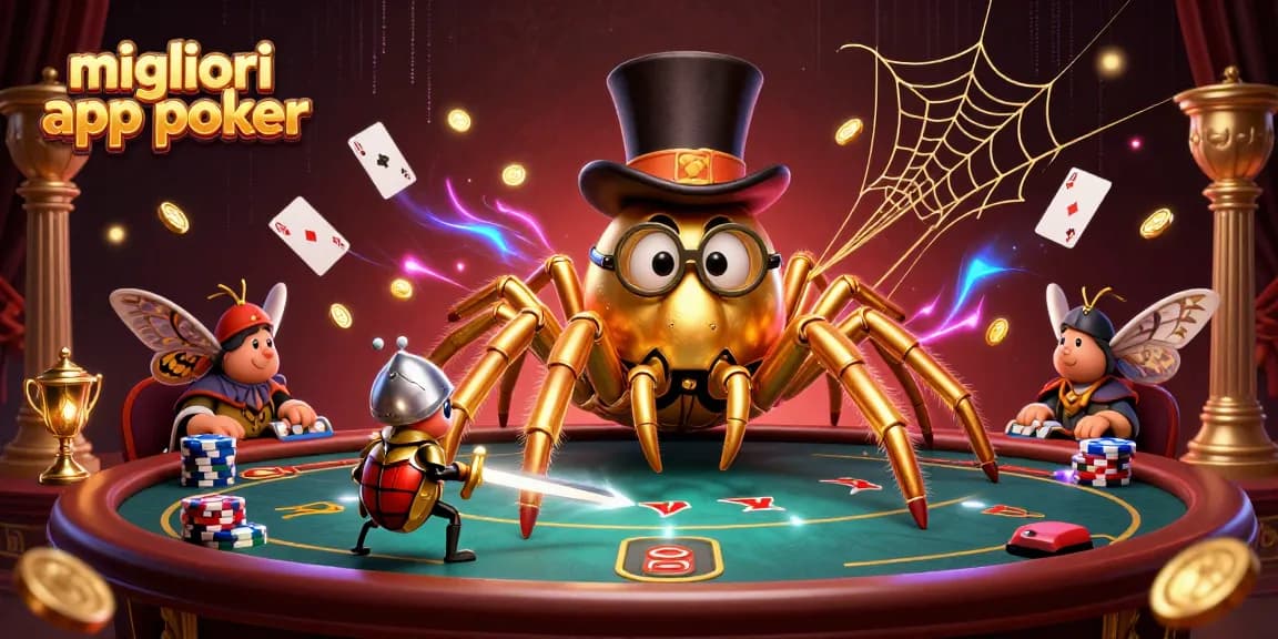 Migliori app poker: giocare a poker online con tarantola d'oro e cavaliere.