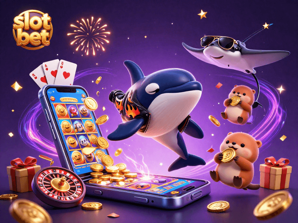 Slot bet karakter orka dan ikan pari menang besar dalam permainan slot penuh warna.