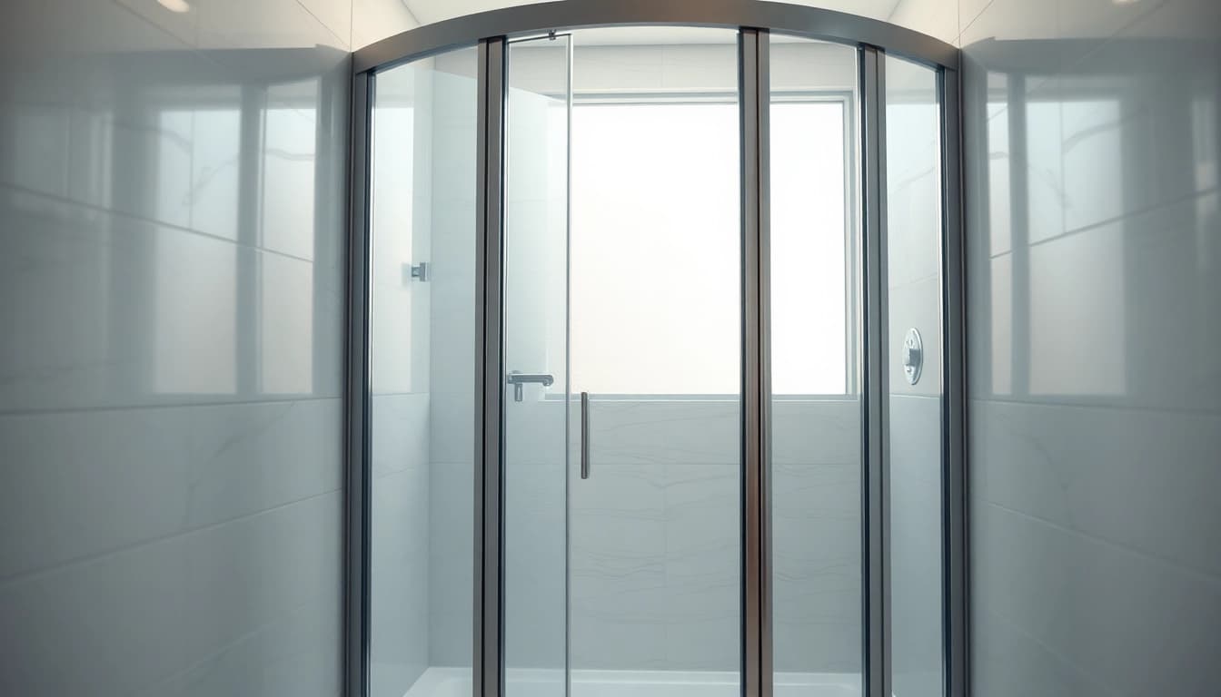 Entdecken Sie die elegante sonni Duschkabine mit stilvollem Design und Glasverkleidung.