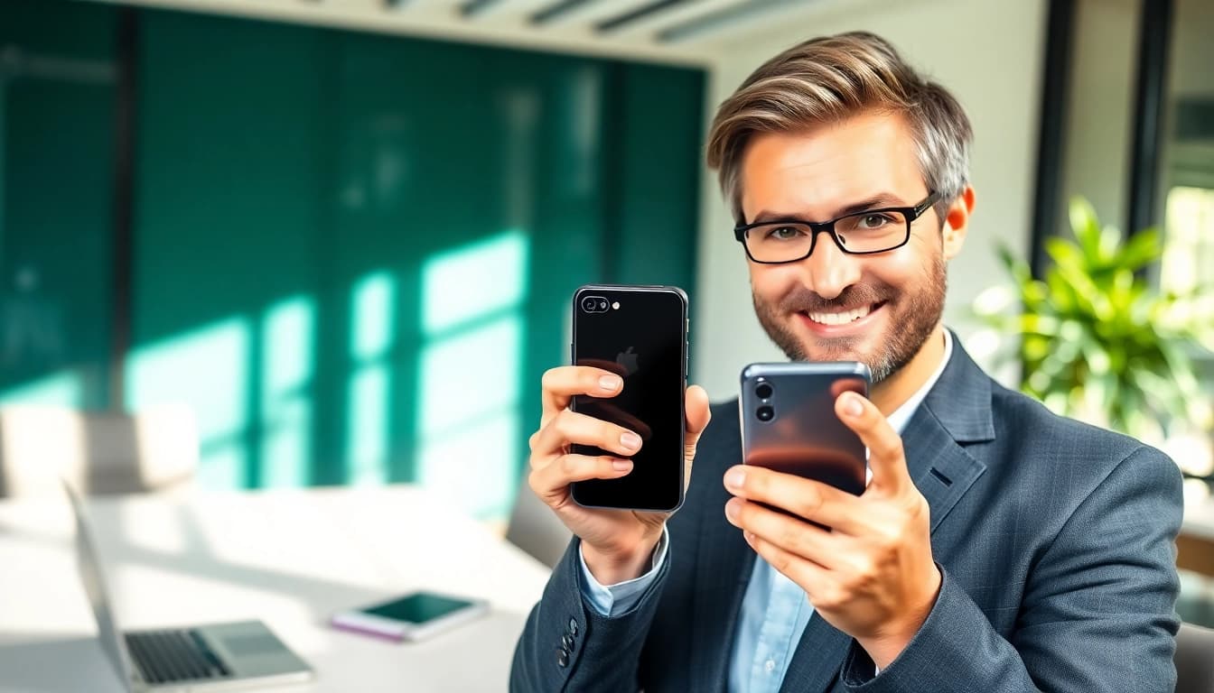 Sell your old phone with confidence and ease in a professional office environment.