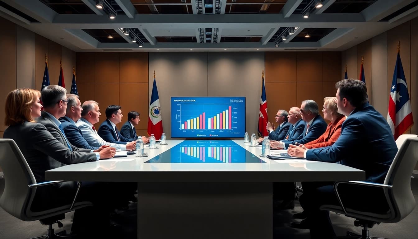 Analyzing national security risk in a professional discussion environment showcasing diverse experts.