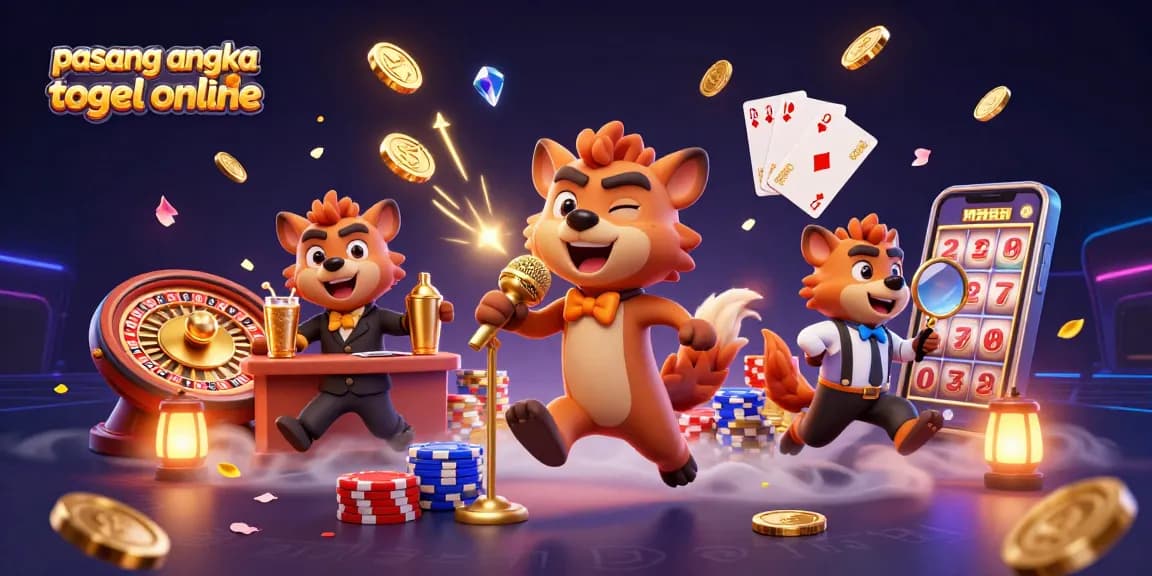 Experience winning moments with pasang angka togel online amidst vibrant casino illustrations.