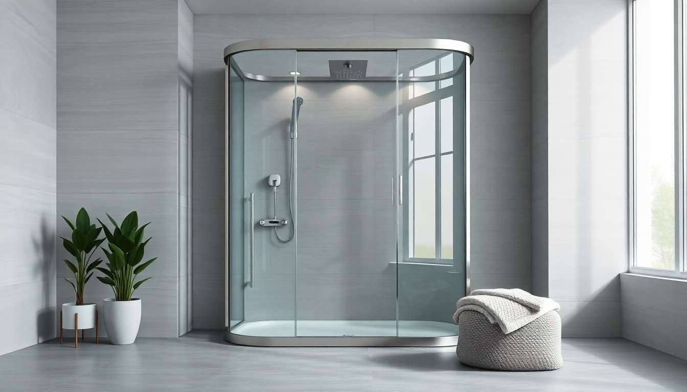Gestalten Sie Ihr Badezimmer mit sonni Duschkabine in eleganter, moderner Form.