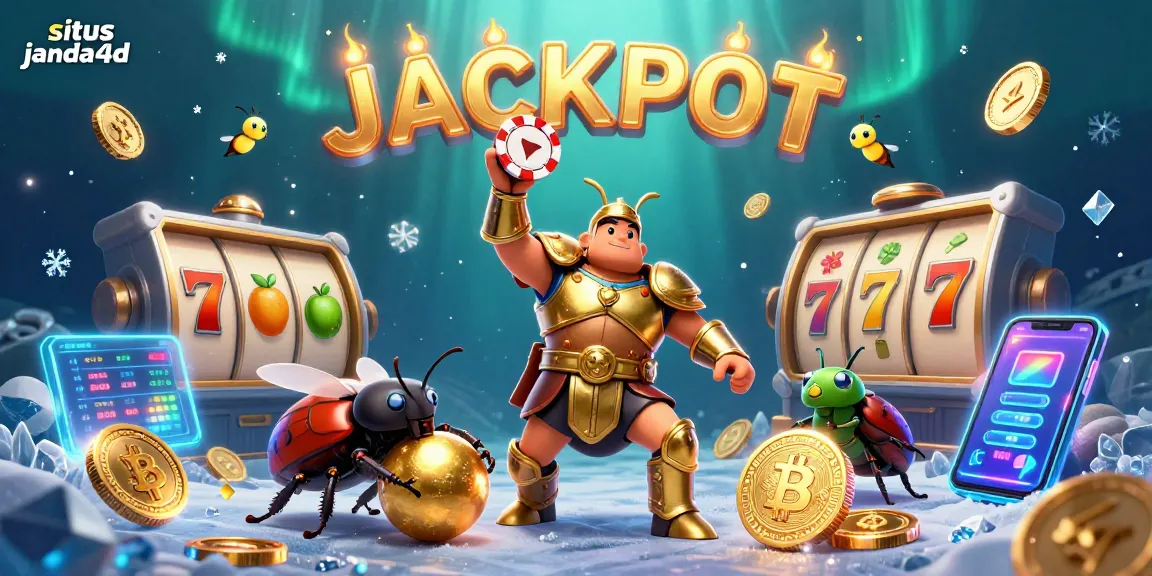 Memenangkan jackpot di situs janda4d dengan ilustrasi kasino digital yang memukau.