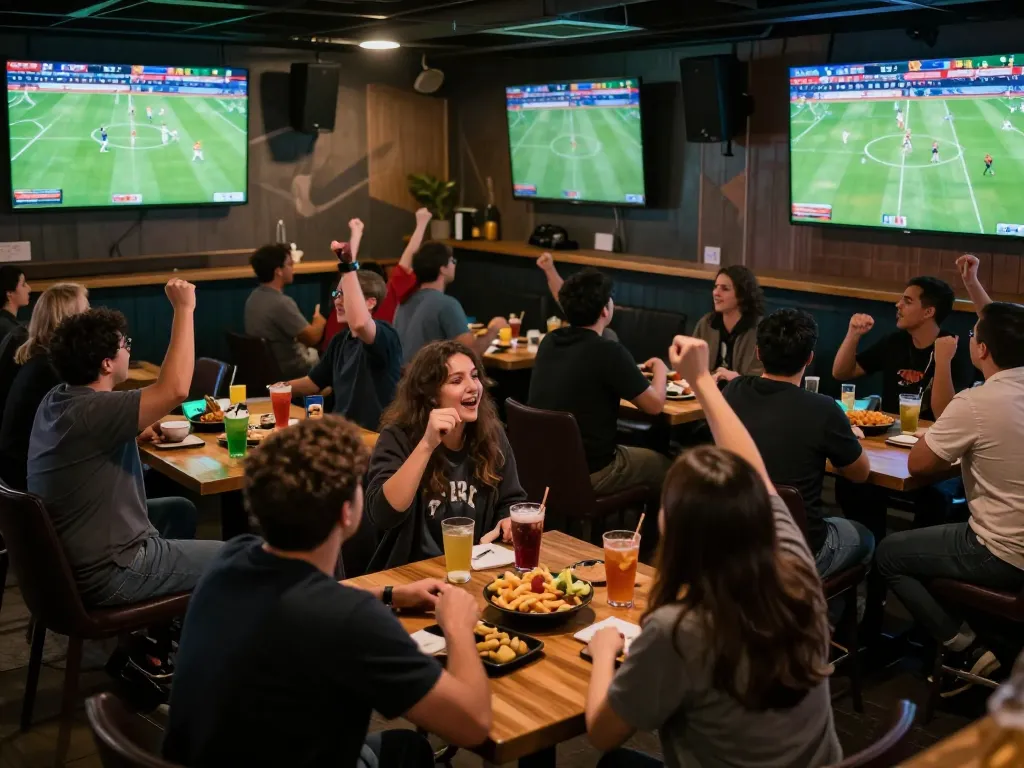 Cakhiatv fans cheering during a live football match, showcasing the excitement of sports betting