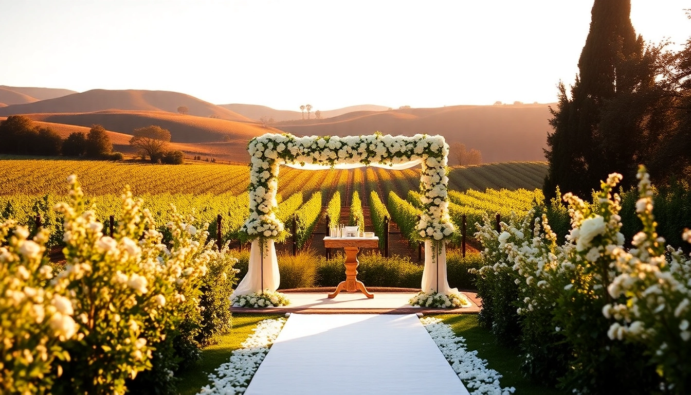 Capture of stunning northern california wedding venues showcasing a romantic outdoor ceremony.