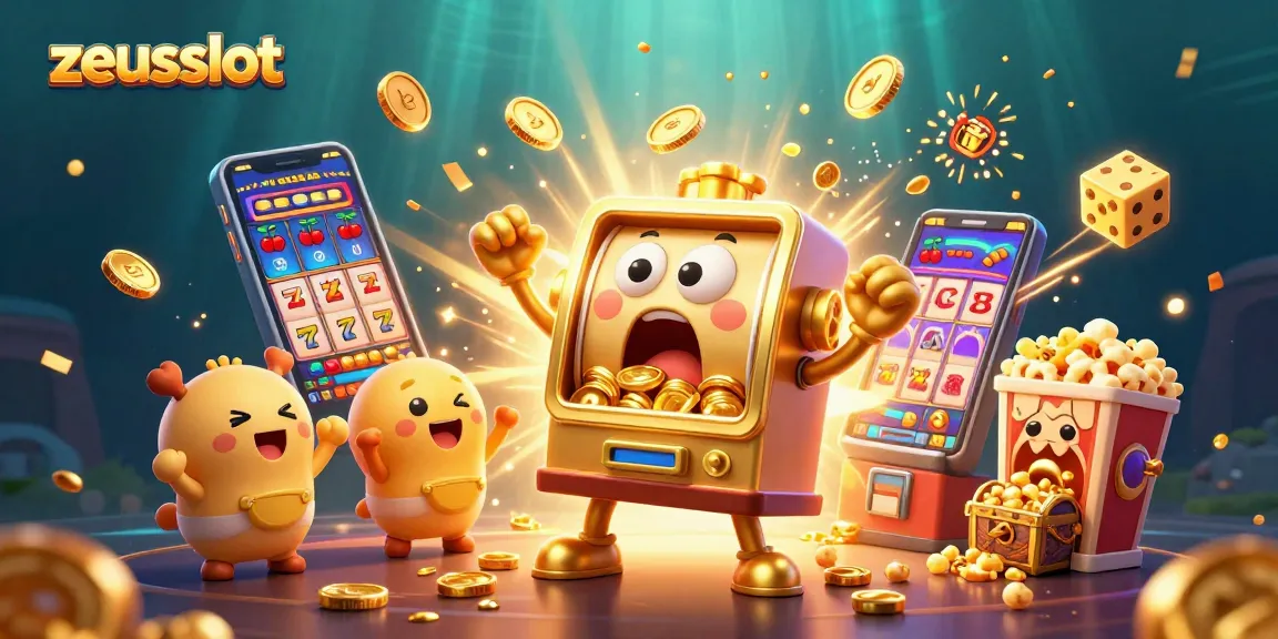 Spin to win big with zeusslot as colorful machines burst with coins and jackpots.