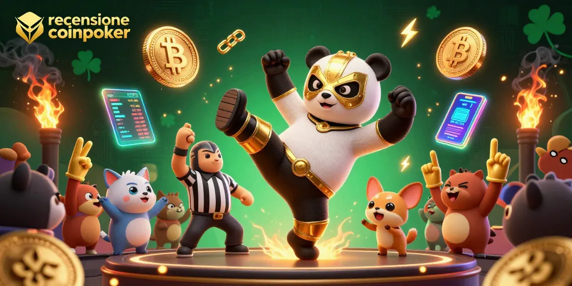 Giocando a poker con la recensione coinpoker e divertenti animazioni di animali.