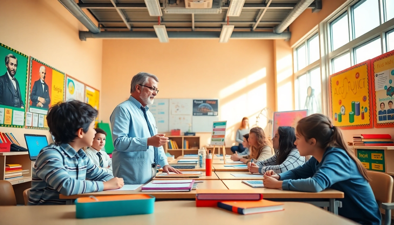 Engaged students in a classroom focused on hands-on Education activities for interactive learning.