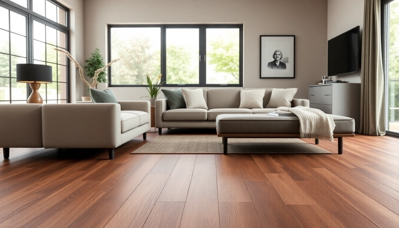 Transform your space with stunning LVP flooring showcased in a cozy living room setting.