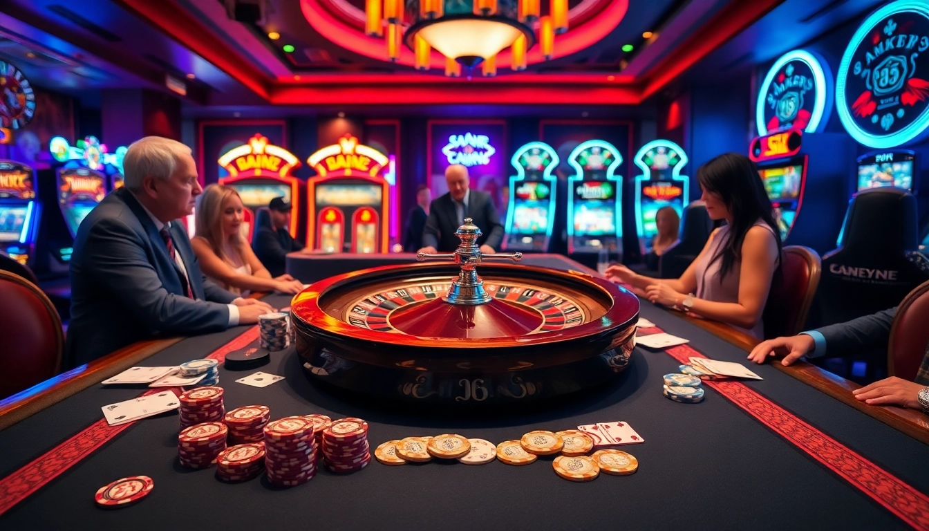 Experience a thrilling game at 6FF's luxurious casino featuring poker and roulette.