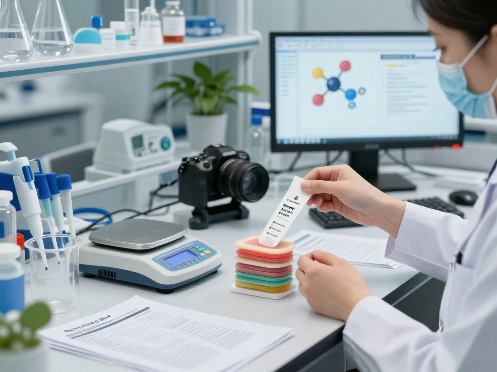 BPC 157 Benefits highlighted in modern health lab with innovative buccal strips.