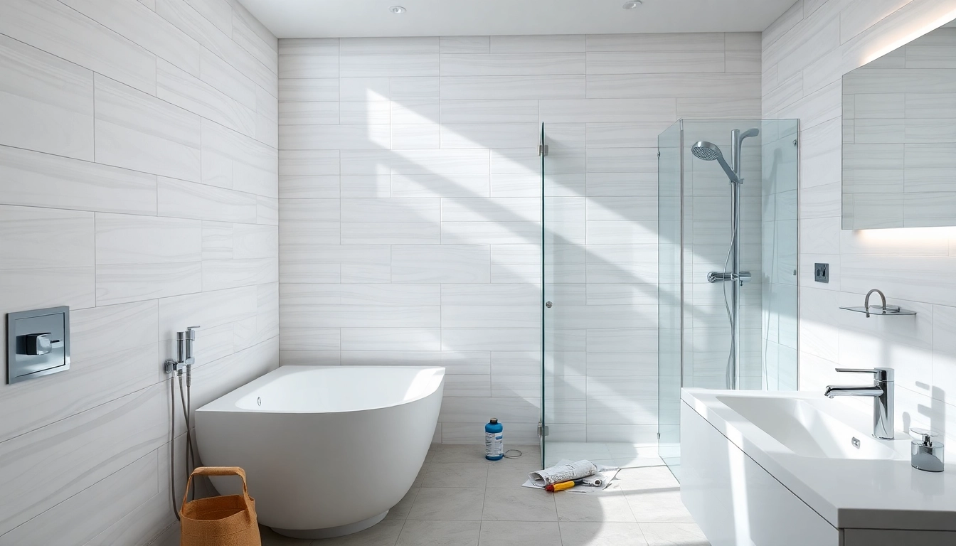 Die sonni sanitär GmbH bietet moderne Sanitärinstallationen in einem professionellen Badezimmer-Setup.