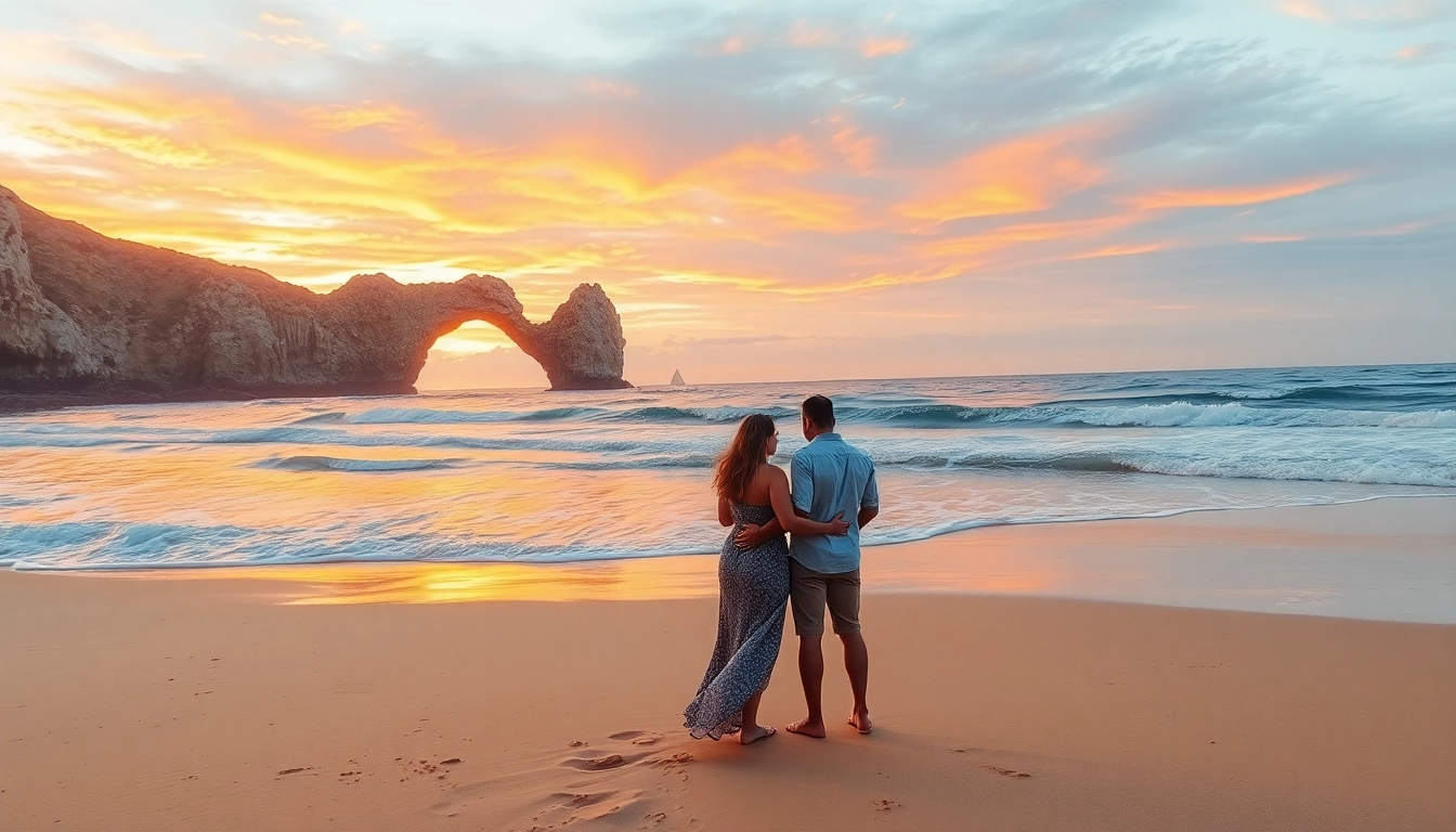 Best time to visit Cabo for a romantic sunset view at the beach.