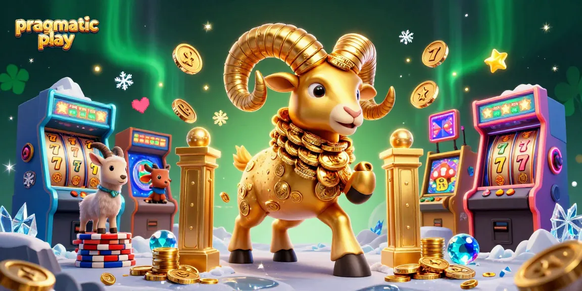 Engage with pragmatic play featuring an electrifying scene of a golden ram charging through a vibrant casino.