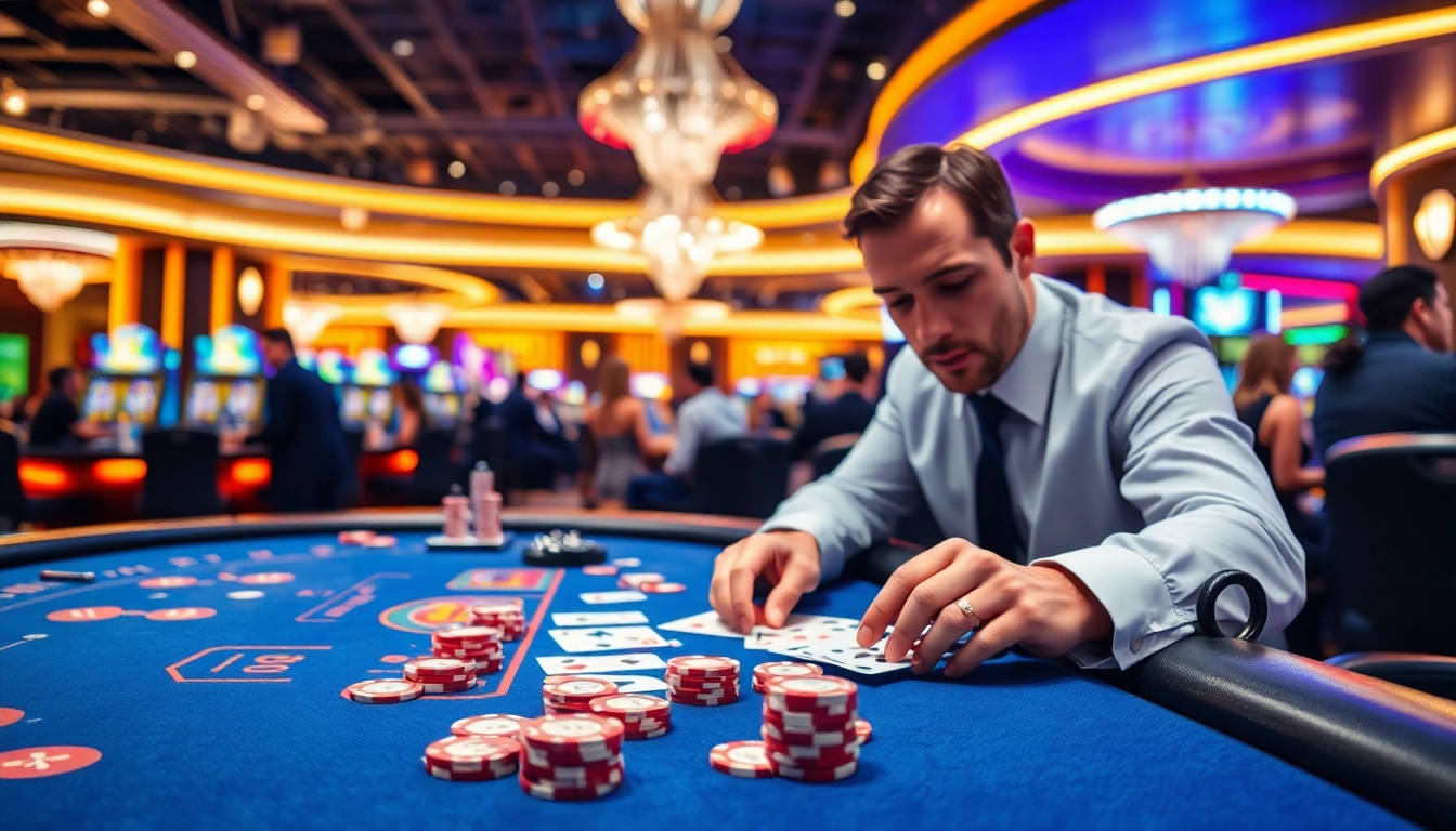 Enjoying gaming experience at Non gamstop Casino Uk with vibrant atmosphere.