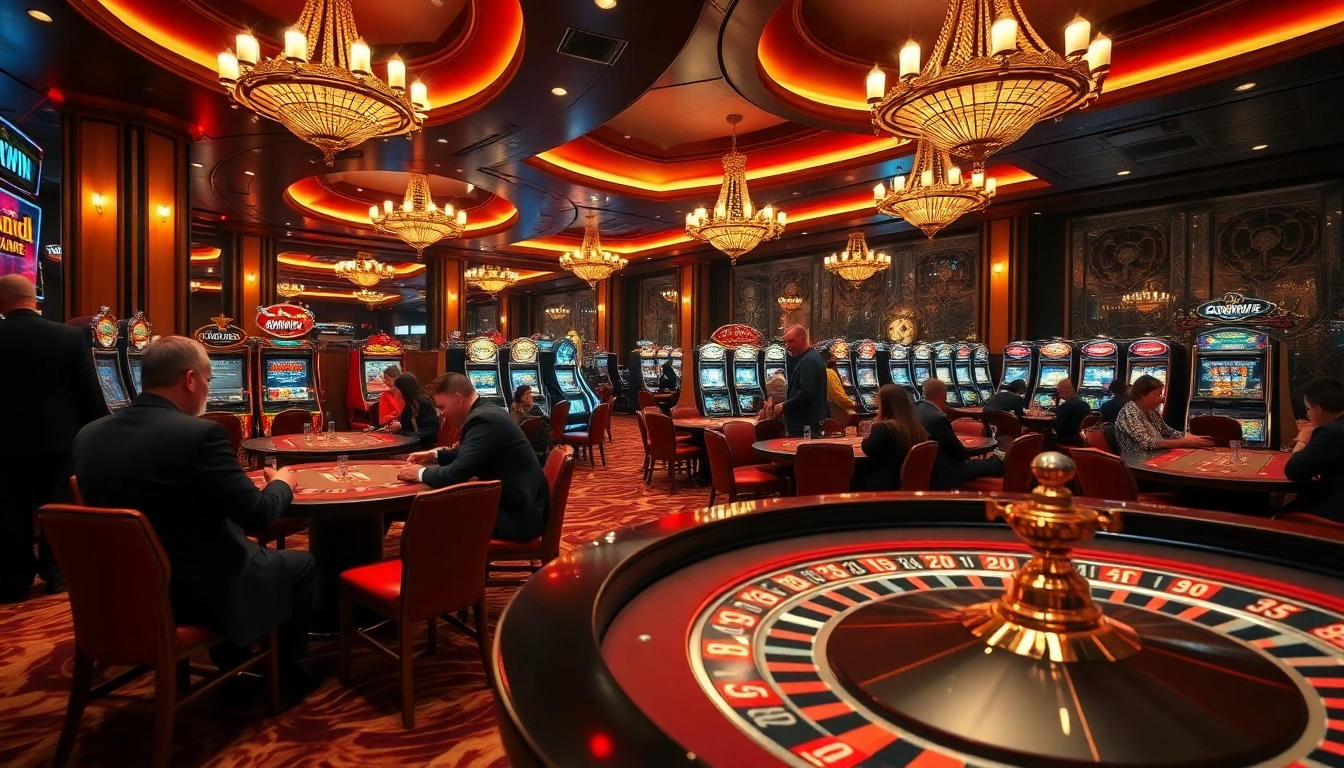 Players enjoying the thrill of Game Haywin at a vibrant casino table.