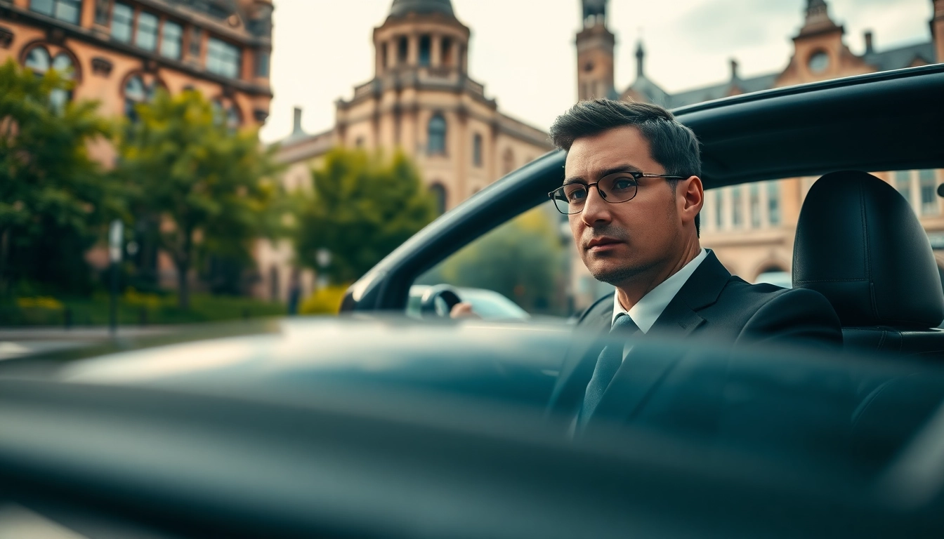 Chauffeur Nottingham providing a luxurious driving experience in the heart of the city.