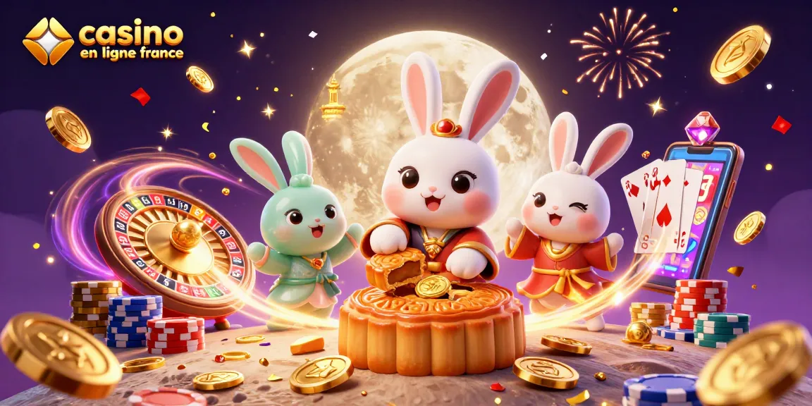 Plongez dans l'univers de casino en ligne France avec cette illustration dynamique de jeux et de gains.