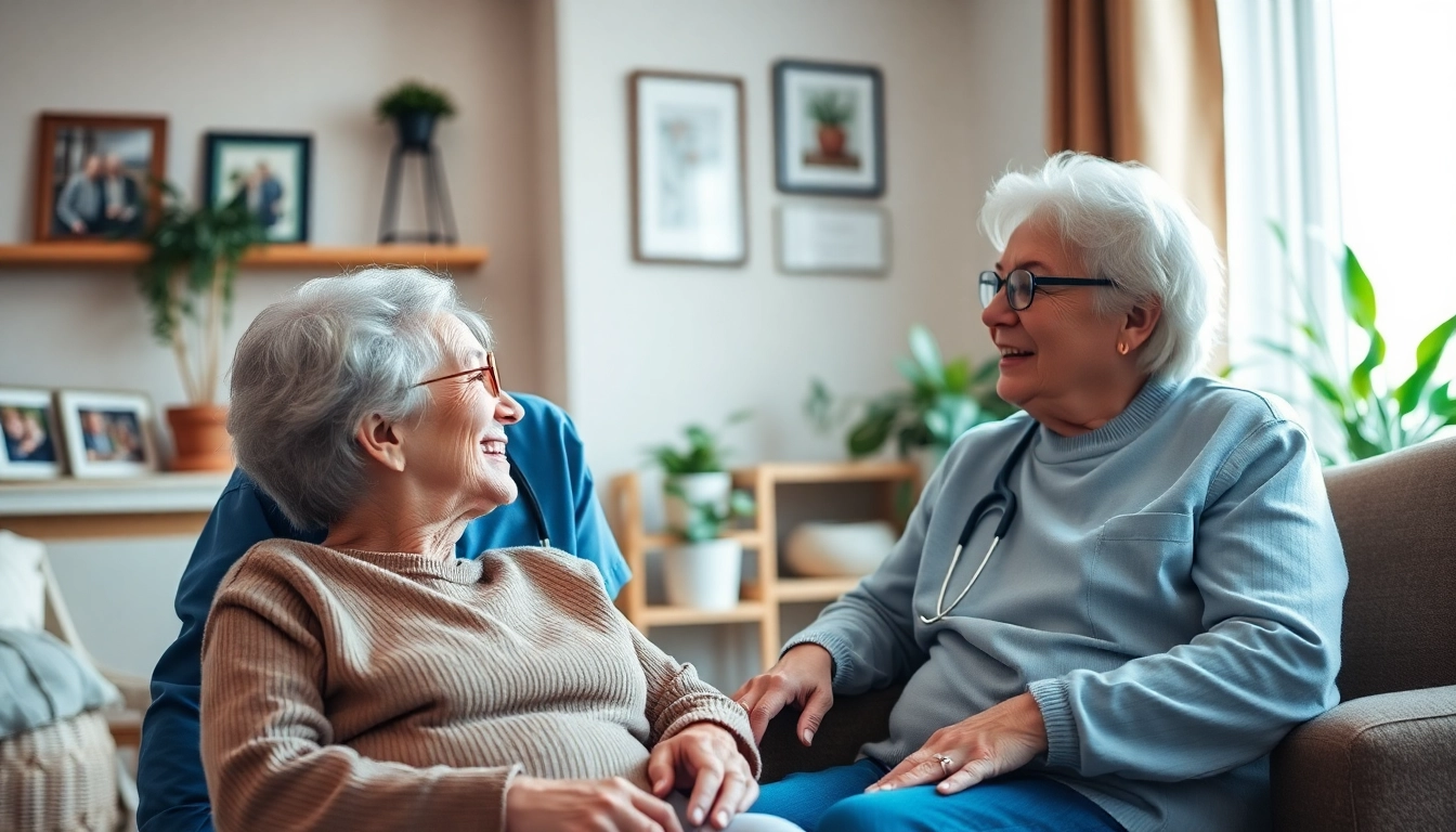 Senior caregivers austin tx assisting an elderly individual in a warm, inviting home setting.