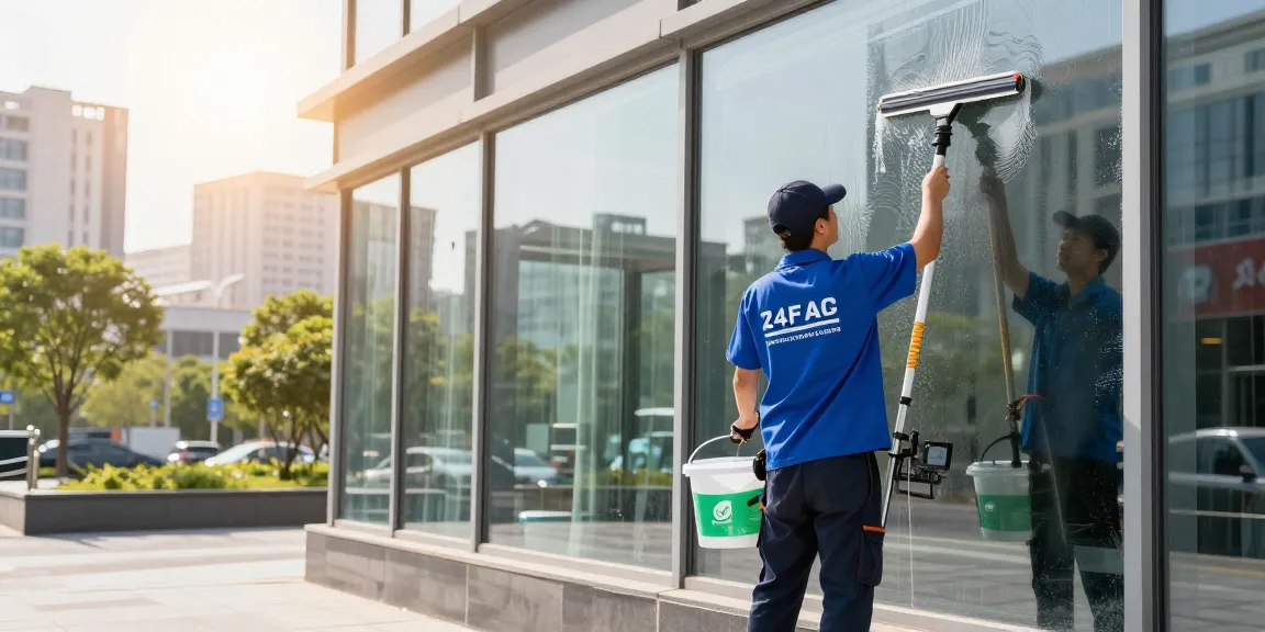 Professionelle Glasreinigung für saubere Fenster in Dortmund mit umweltfreundlichen Reinigungsmitteln.