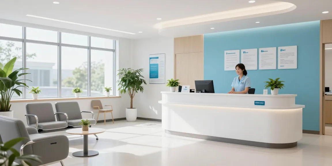 Affordable self-employed health insurance options in a modern healthcare clinic environment.