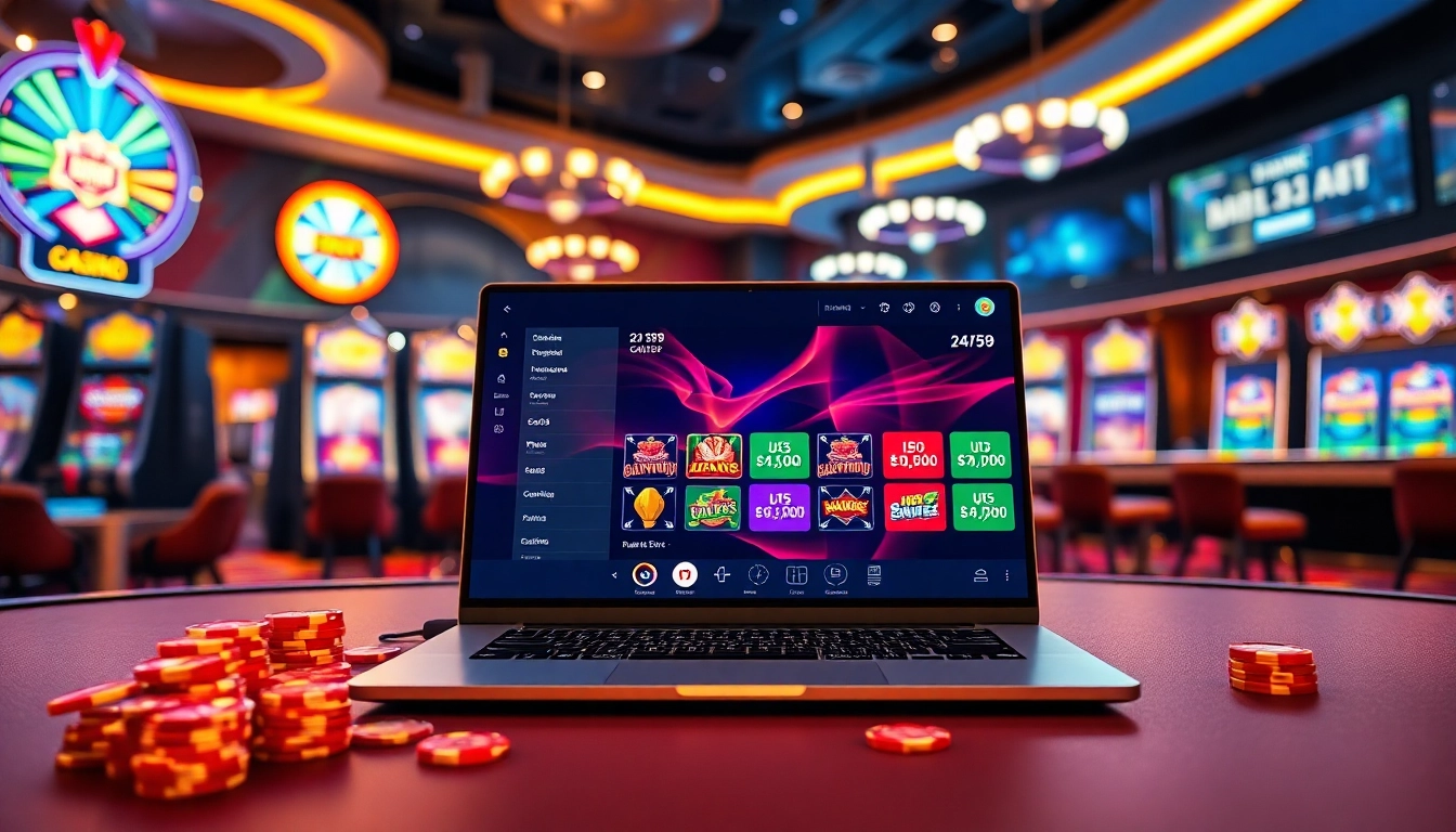 Explore the best online casinos Canada through vibrant gaming interfaces and engaging atmospheres.