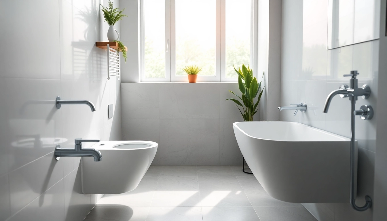 Effiziente Sanitärlösungen von sonni sanitär GmbH in einem modernen Badezimmer, das Qualität und Innovation ausstrahlt.