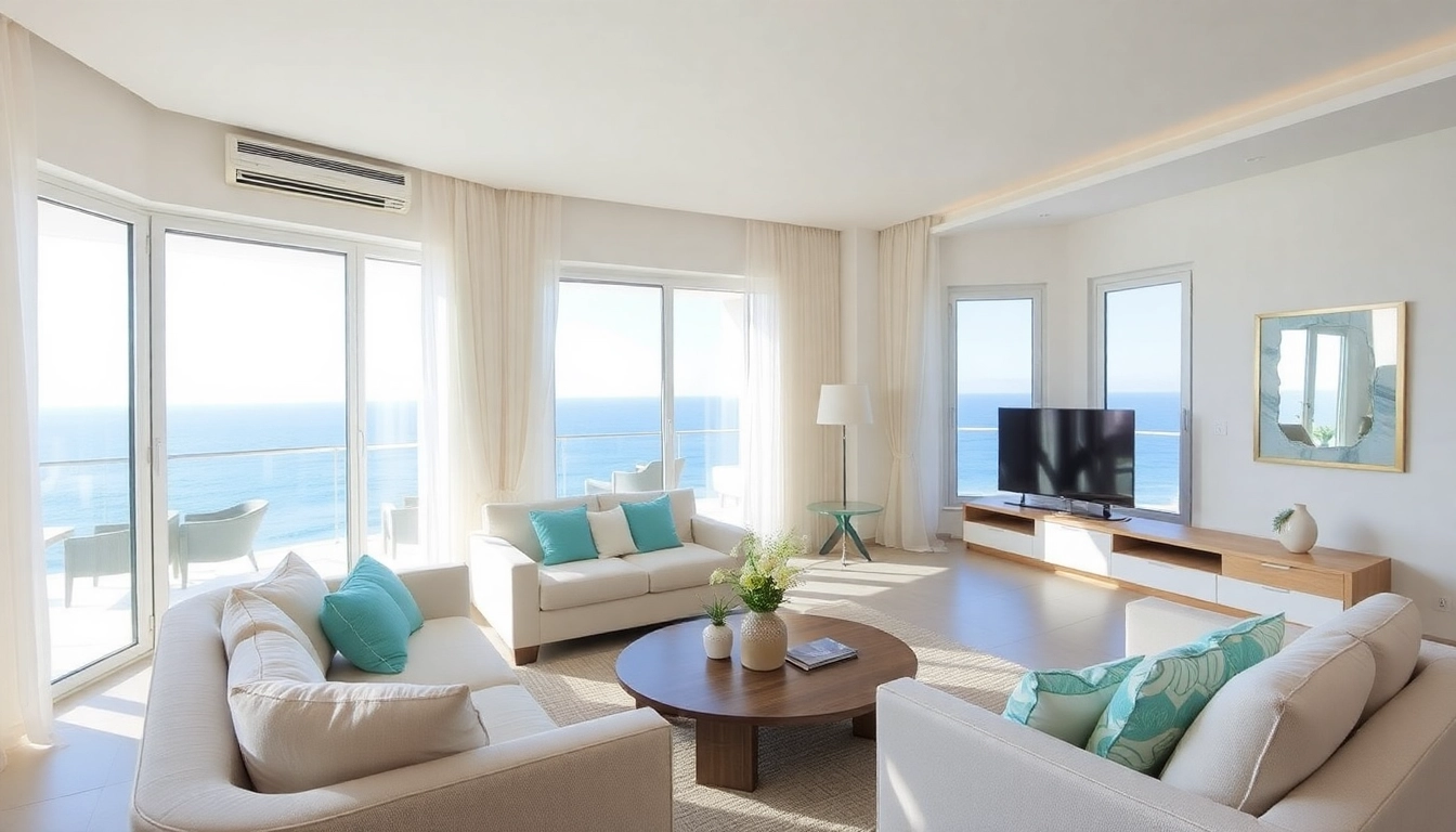 Discover modern elegance in Alanya apartments for rent overlooking the Mediterranean Sea.