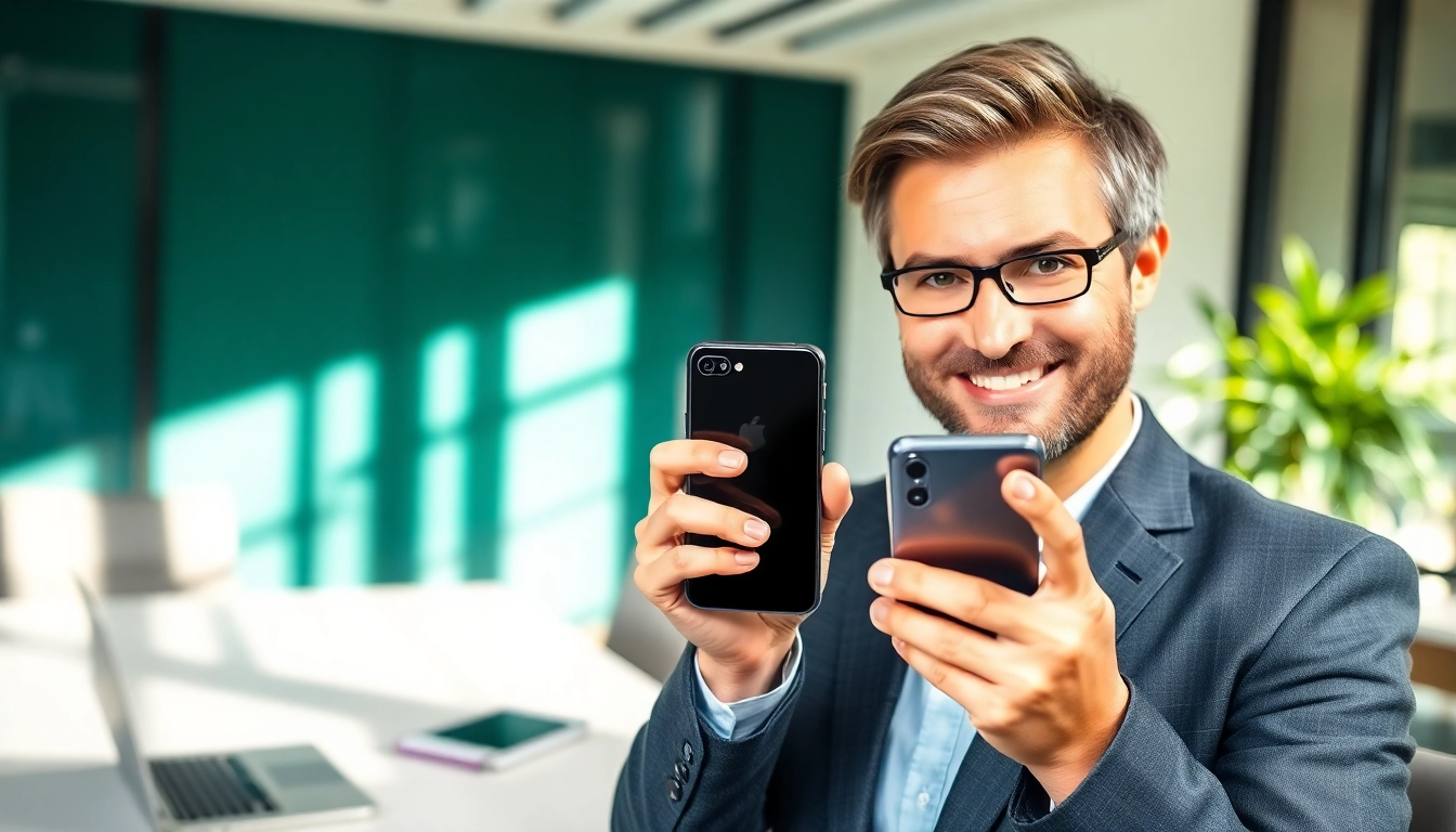 Sell your old phone with confidence and ease in a professional office environment.
