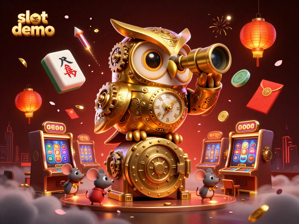Permainan slot demo menampilkan burung hantu kuno di kasino dengan elemen keberuntungan yang menambah suasana.