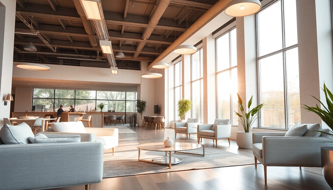 Sleek Illumination enhancing a modern interior with stylish furniture and natural light.