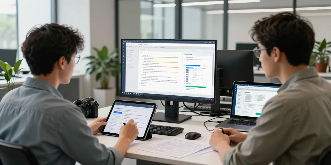 Detect fake PDFs with advanced AI technology in a modern workspace.