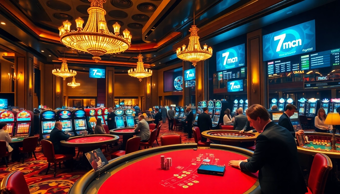 Experience thrilling gameplay at 7mcn with vibrant casino tables and live betting options.