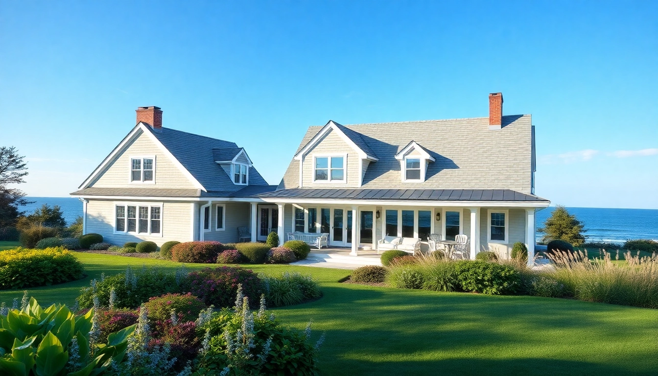 Cape Cod home with modern expansion and coastal surroundings.