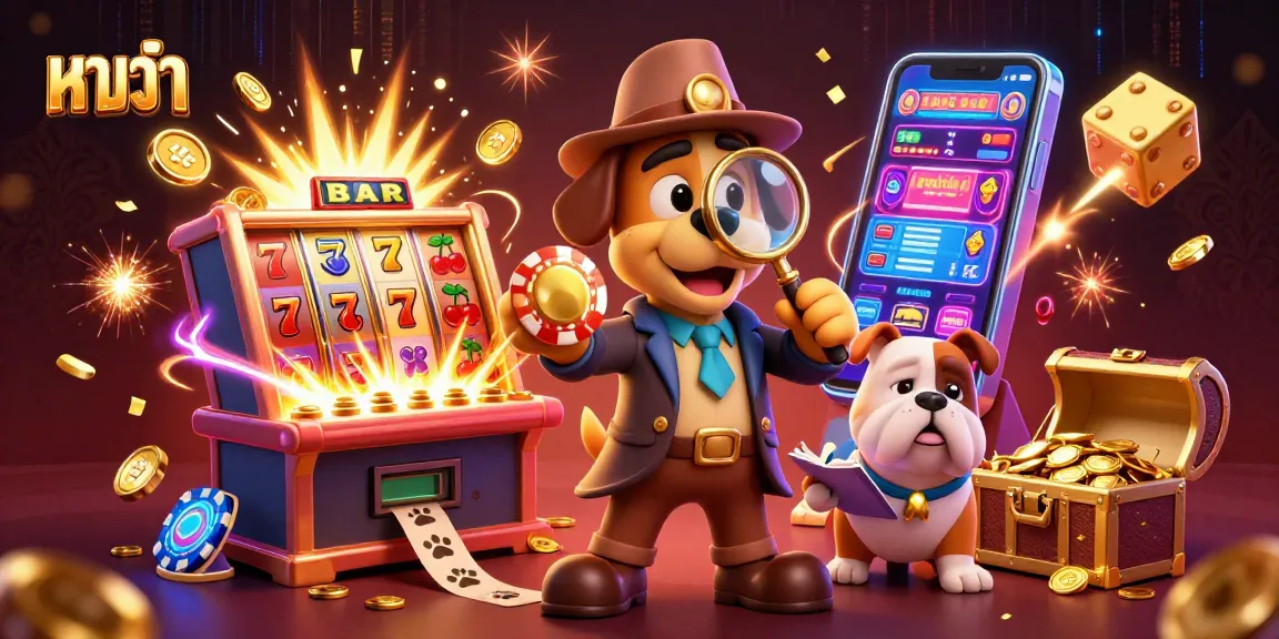 Play baccarat with a detective-themed casino scene featuring golden poker chips and jackpot effects.