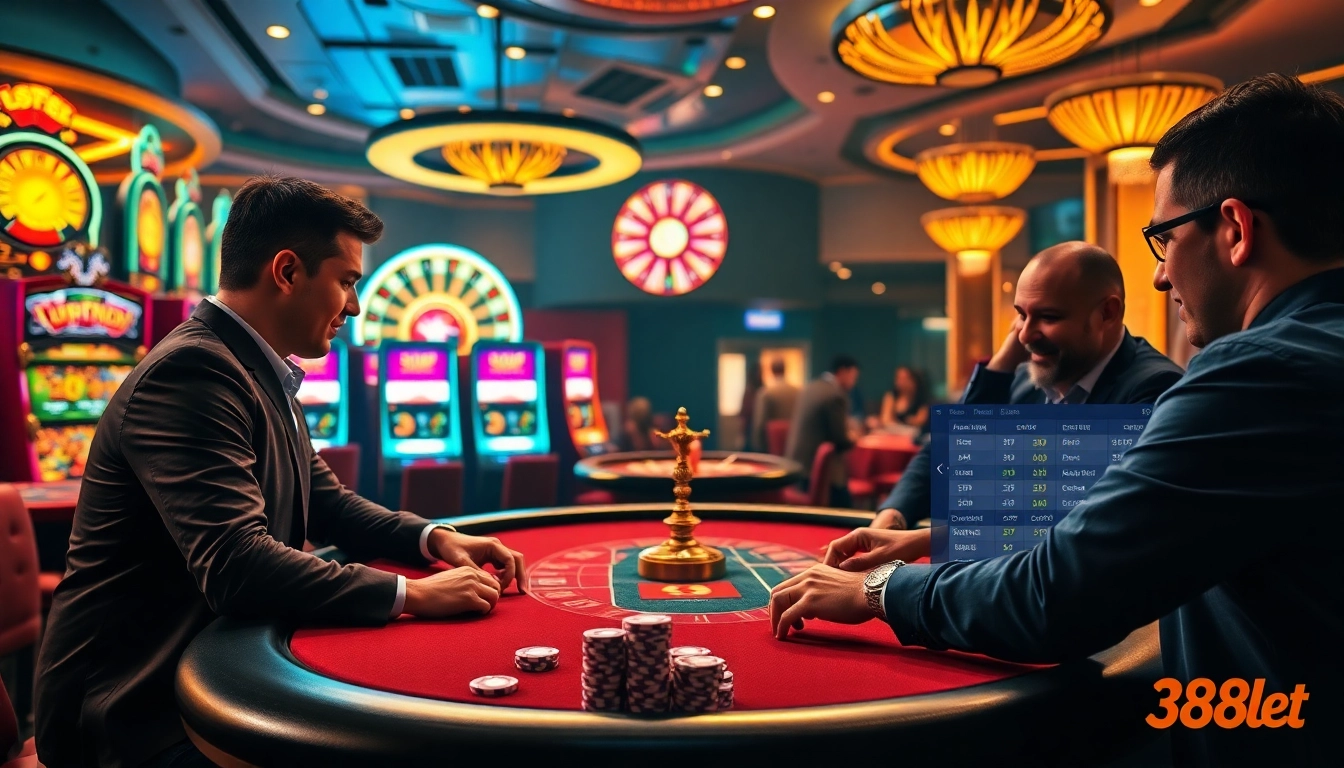 Engage in high-stakes poker action at 388bet’s luxurious online casino.