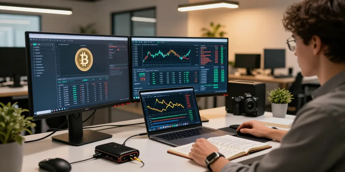 bitcoin mining investment workspace with live analytics and cryptocurrency platforms