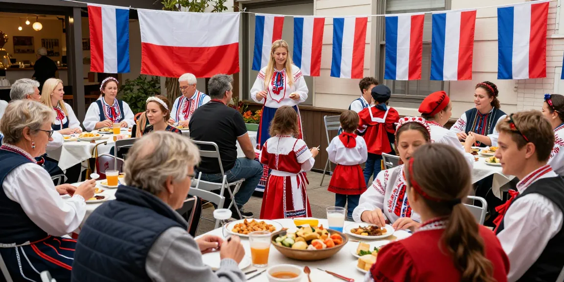 Dynamic Polish community event in San Francisco showcasing traditions at https://www.sfpol.com/ with families and cultural activities.