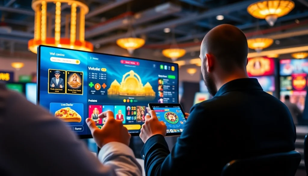 Engaging online gambling experience on https://xx88.pizza/ with users enjoying casino games.