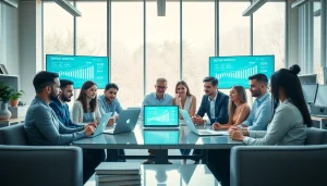 Boosting visibility with effective strategies by an SEO Malaysia company in a modern office.