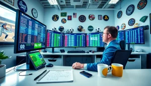 Discover the best sports betting sites in Mexico with a professional bettor at work.