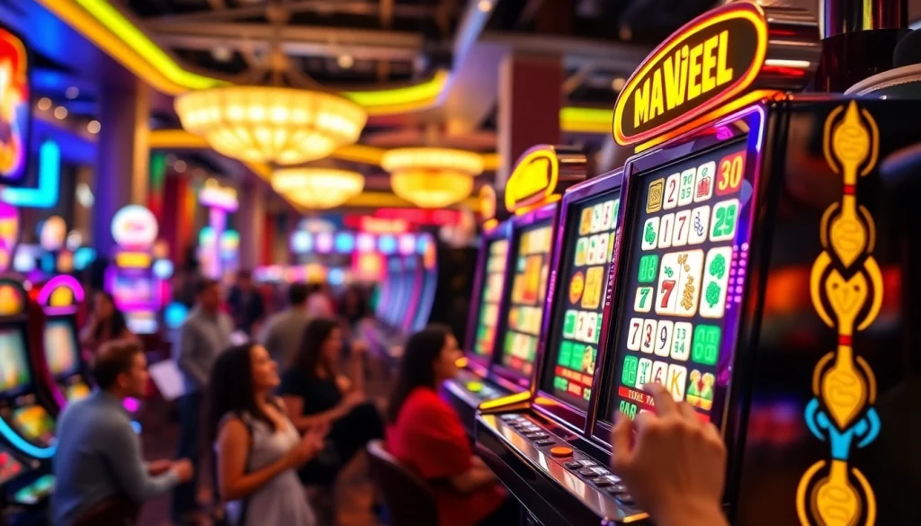 Menangkan putaran di mesin mahjong slot yang cerah dan penuh warna di kasino.