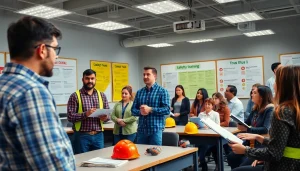 Enhance your skills with OSHA training Carolinas in an engaging classroom setting.