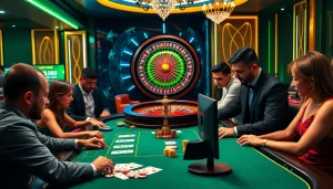 Join exhilarating gameplay at W88 - prominent link vao w88 showcased in a vibrant casino scene.