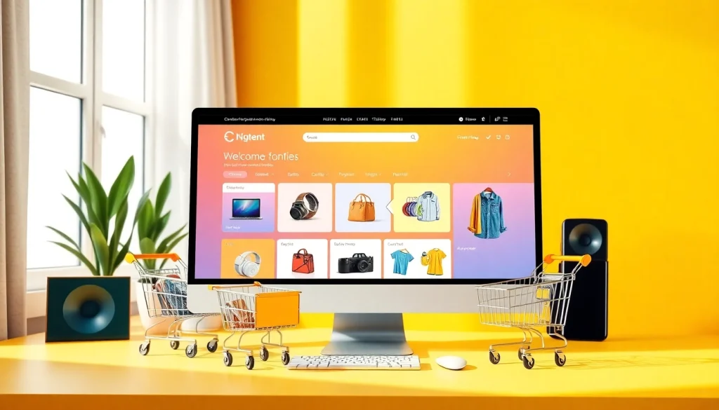 Shop seamlessly at https://buyingst.com with a vibrant and organized online shopping interface.