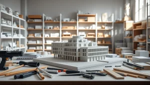 Architekturmodellbau Bielefeld: Detailreiche Modelle in professioneller Werkstatt zeigen handwerkliches Können.