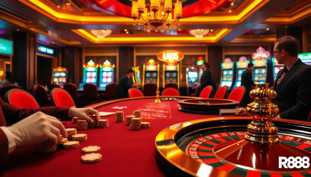 RR88 enhances the excitement of high-stakes gaming with a luxurious casino atmosphere.