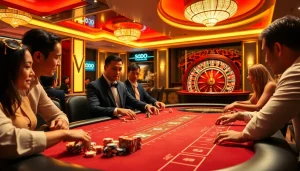 Experience the thrill at SODO Casino with vibrant poker gameplay and roulette excitement.