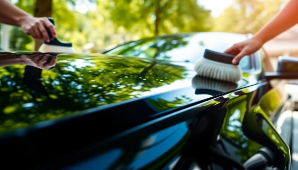 Experience expert car detailing Chattanooga with professionals enhancing a vehicle's shine.